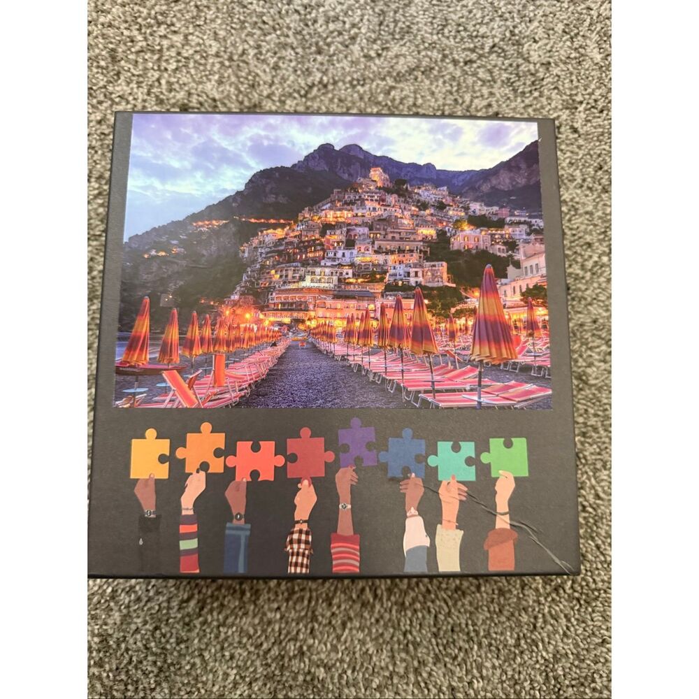1000 Piece Scenic Coastal Town Jigsaw Puzzle Positano Italy Landscape Puzzle